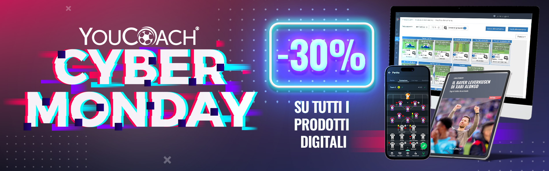 Cyber Monday YouCoach 30% sconto