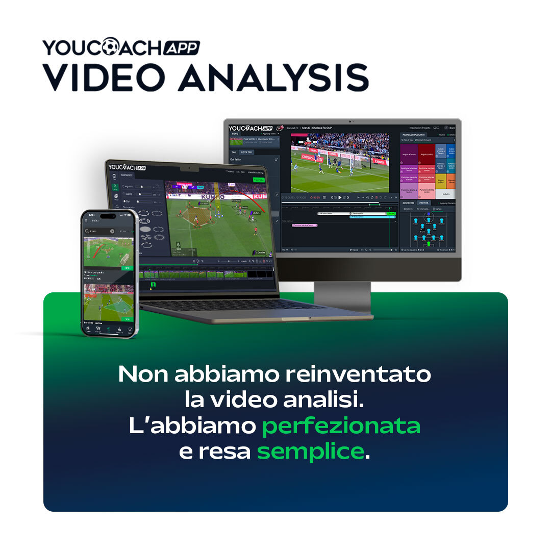 YouCoachAPP Video Analysis: non abbiamo reinventato la video analisi. L'abbiamo perfezionata e resa semplice.