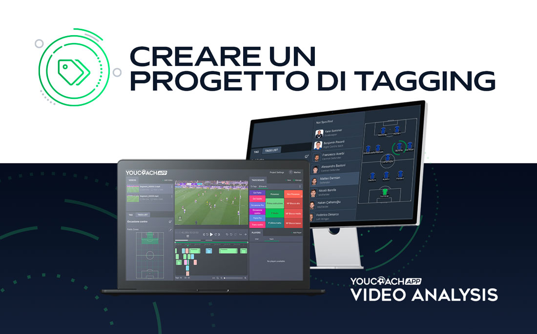 YouCoach App Video Analysis: come creare un progetto di tagging di partite e allenamenti