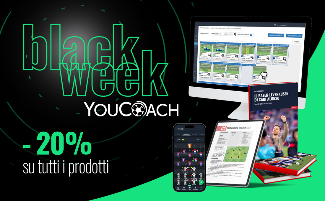 YouCoach Black Week 2024 dal 25 novembre al 1 dicembre