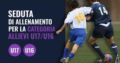 Seduta di allenamento per gli allievi U17/U16