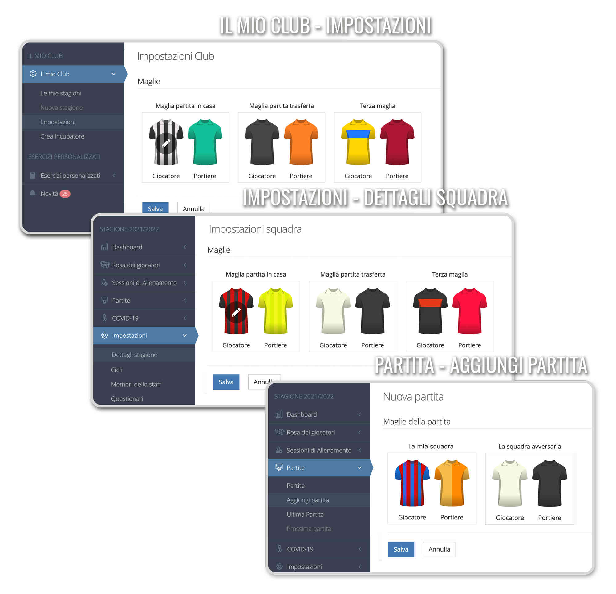 Scopri il nuovo editor delle maglie su YouCoachApp