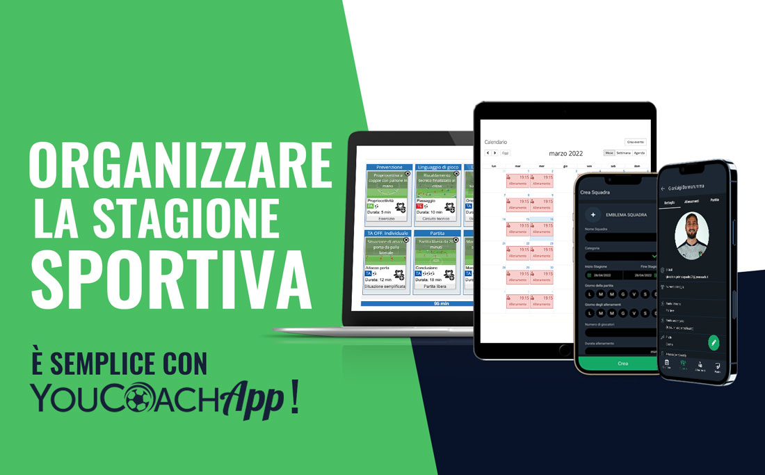 Come organizzare la stagione sportiva... è semplice con YouCoachApp!