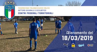 Allenamento del 18 Marzo Centri Federali Territoriali