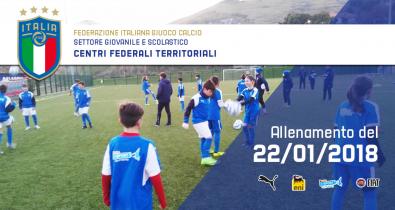 Allenamento del 22 Gennaio Centri Federali Territoriali