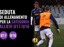 Seduta di allenamento per la categoria Allievi