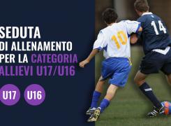 Seduta di allenamento per gli allievi U17/U16