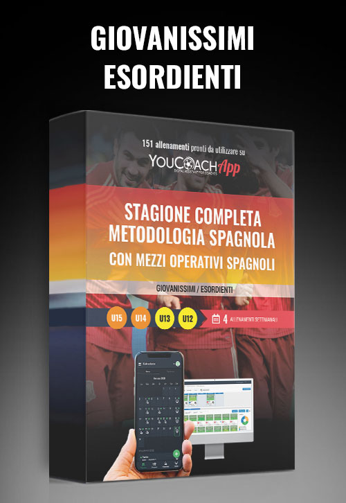 Stagione Completa Metodologia Spagnola con mezzi operativi Spagnoli - Giovanissimi ed Esordienti - 4 Allenamenti